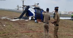 Kerala: Coast Guard ALH Dhruv chopper meets with accident in Kochi, crew safe